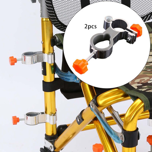2 Aleación De Aluminio Silla De Pesca Universal Soporte De