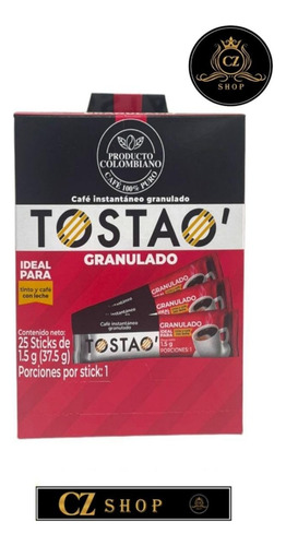Café Tostao' Granulado X 25 Und
