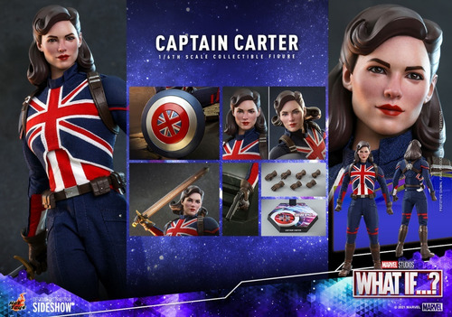Figura Hot Toys Captain Carter Escala 1/6 Marvel What If...?