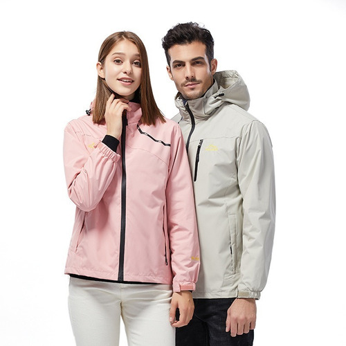 Chaqueta Informal Con Capucha Y Cremallera De Agua Unisex