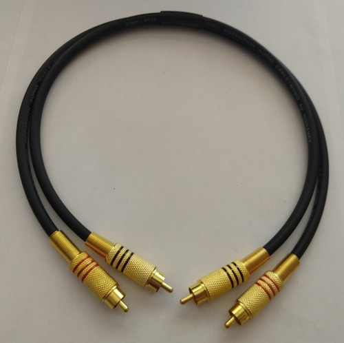 Cables Audio 2 Rca A 2 Rca 18k Estereo - Largo 75cm Gruesos 