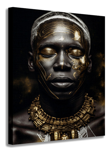 Cuadro Hombre Africano Canvas Modernos Decoración Interior