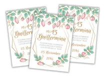 Comprar Tarjeta Invitacion Cumple 15 Años Digital Imprimible 17