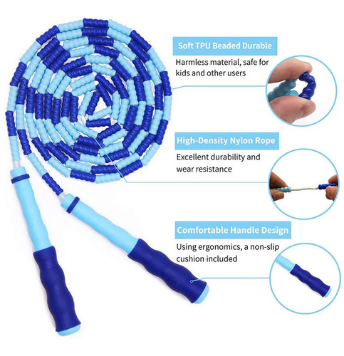 Cuerda De Saltar De Bambú Segmentada Ajustable 250cm
