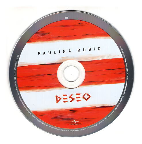 Paulina Rubio - Deseo - Disco Cd (11 Canciones
