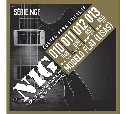 Encordoamento Jogo Cordas Guitarra Nig Flat Ngf-811 011-050