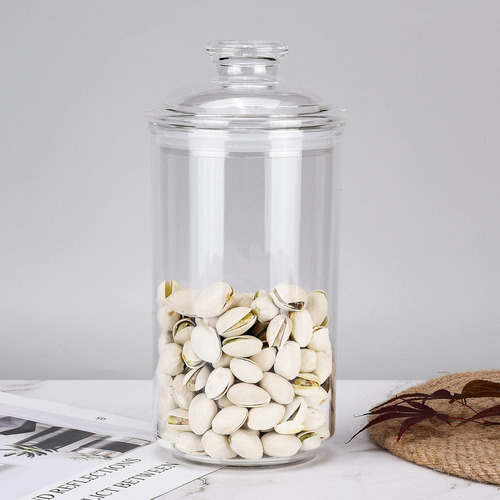 Ivoobr Tarro De Almacenamiento Acrílico De 34 Oz, Tapa Herm