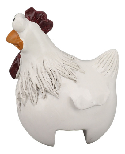 Divertida Figura De Pollo Adorno De Resina Sintética