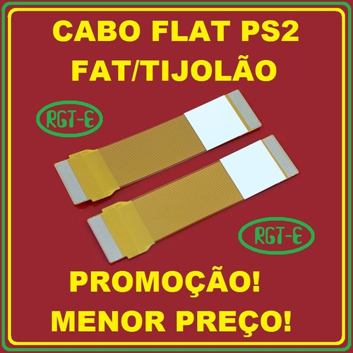 Cabo Flat Leitor Laser Ps2 Fat Tijolo 30 Vias Frete Grátis!