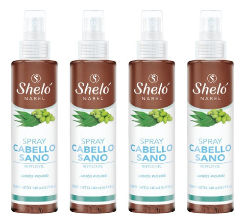 4 Pack Spray Cabello Sano Shelo