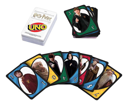 Juegos Mattel Uno Harry Potter Juego De Cartas En Lata De Y