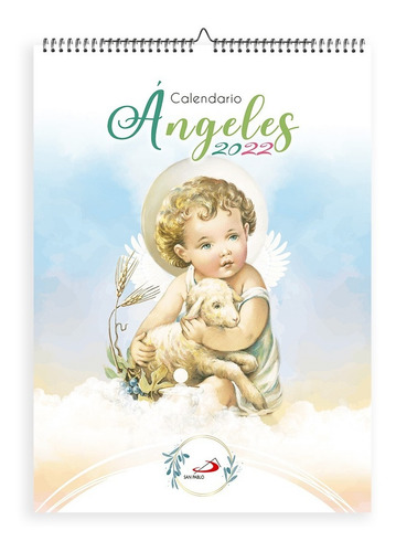 Imagen 1 de 3 de Calendario De Pared Ángeles 2022