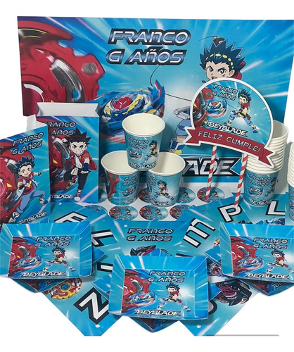 Cotillón Infantil Personalizado X 25 Beyblade