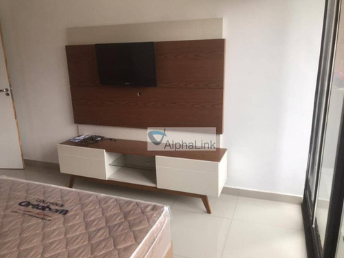 Imagem 4 de 11 de Flat Com 1 Dormitório À Venda, 55 M² Por R$ 350.000,00 - Alphaville - Barueri/sp - Fl0027