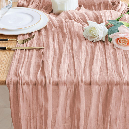 Mantel De Gasa Table Runner Dusty De 10 Pies, 1 Pieza