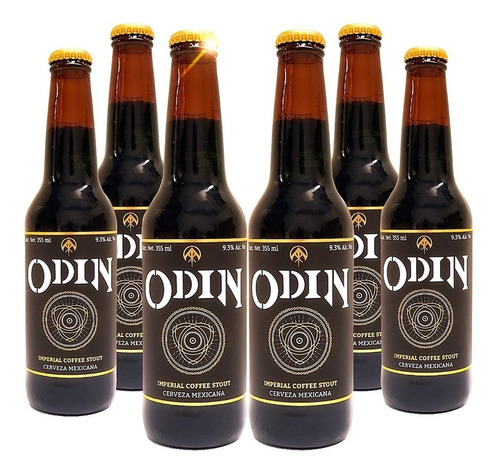 Six Pack Cerveza Rámuri Odin Imperial Coffee Stout 355ml C/u