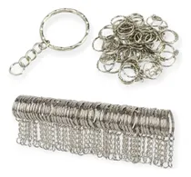 Comprar Llaveros Aros Con Cadena Para Artesanias X 250 Unidades