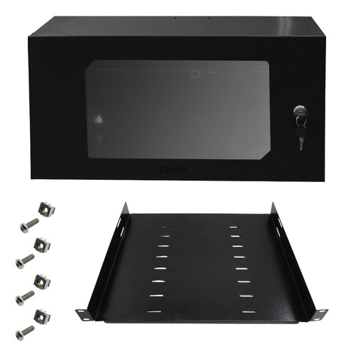 Mini Rack Organizador 5u X 350mm Dvr Cftv Switch Com Bandeja