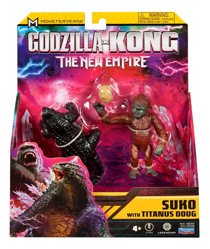 Boneco Suko Com Titanus Doug - Godzilla Vs Kong
