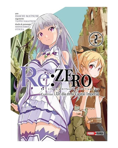 Manga Re: Zero Capitulo 1 Vol. 02 (panini Arg)