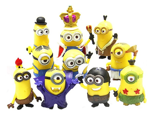 Set De 10 Figuras De Los Minions (mi Villano Favorito)