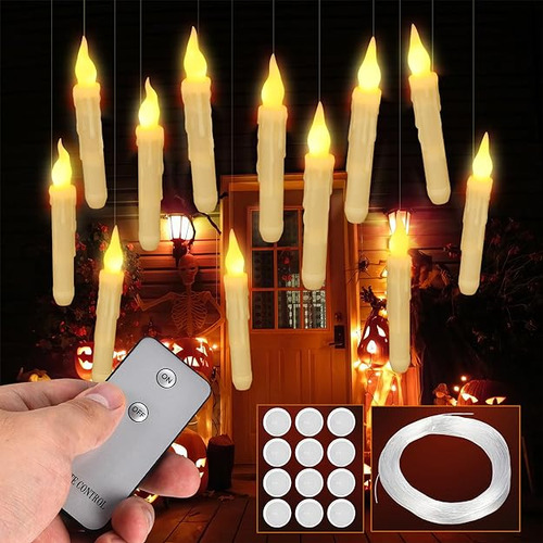 Juego De 12 Velas Led Flotantes Sin Con Control Remoto Parpa