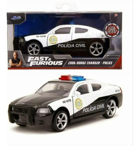 Auto Coleccion Rapido Y Furiosos Dodge Charger ´06 Policia