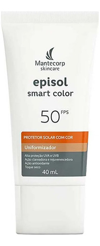 Protetor Solar Facial Episol Smart Color Uniformizador Fps50