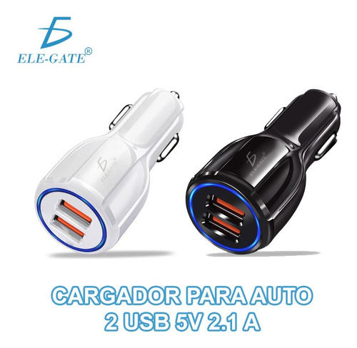 Turbo Cargador Para Auto Carga Rapida Qc 3.0 2 Puertos Usb