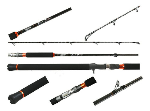 Caña Jigging World Jw-bd7.5mh Negro Serie Demonio