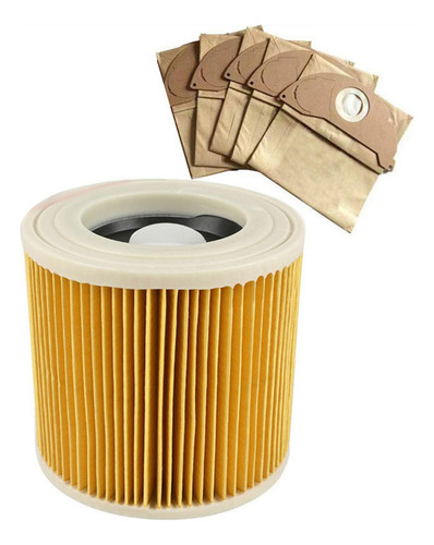 Filtro De Cartucho De Aspiradora Con 5 Bolsas De Polvo Para