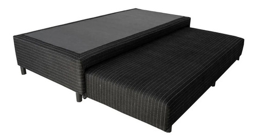 Sommier Cama Marinera Mussa Urania Chenille Negro 90x190