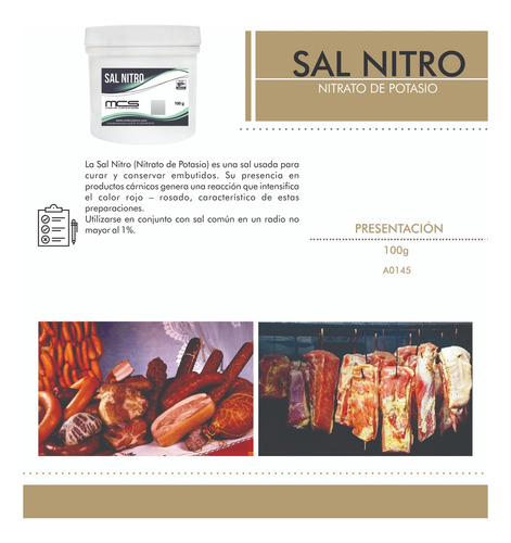 Sal Nitro 500g Cocina Molecular