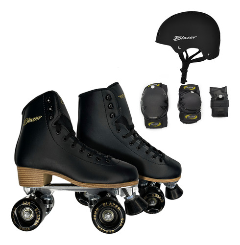 Patines Vn Riel Aluminio De Lujo +casco +proteccion