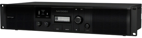 Behringer Nx1000d Amplificador De Potencia Poder Dsp 1000w Color Negro Potencia De Salida Rms 1000 W