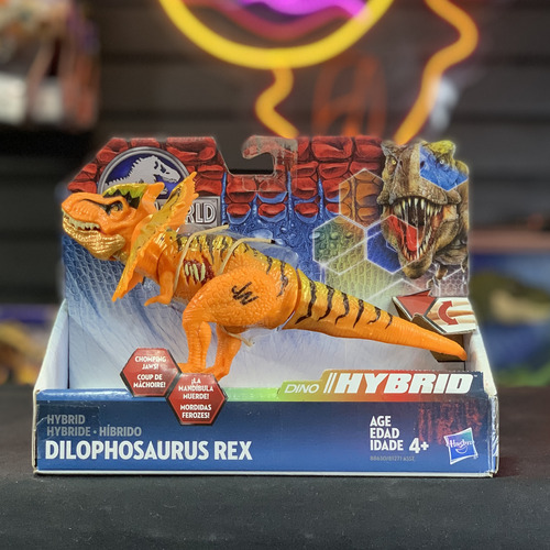 Jurassic World Dilophosaurus Rex Dino Hybrid Hasbro 2016 (Usado)