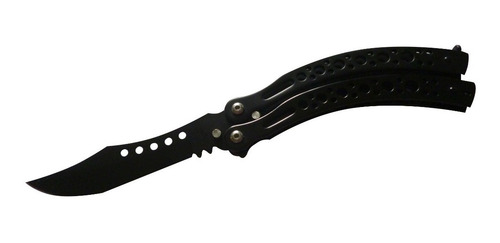 Imagen 2 de 2 de Navaja Cuchillo Mariposa Modelo Curvo Alta Calidad
