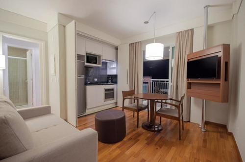 Imagem 4 de 15 de Flat Estanconfor Vila Olimpia Fora Do Pool Duplex - Sf24855