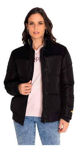 Chaqueta Mujer W Heavyweight Insulated Puffer Negro Cat