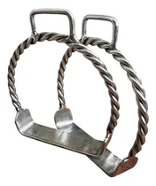 Comprar Estribo Aço Inox Torcido Alça Loro Para Sela Arreio Cavalos