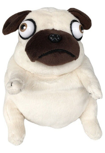 Peluche Perro Pug Tierno Kawaii Felpa Suave 14cm Largo 