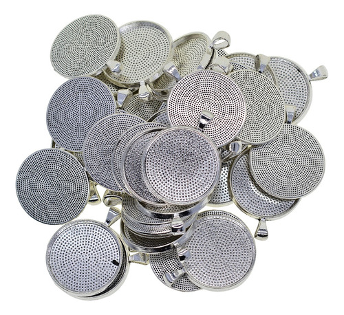 50x 30mm Round Pendant Blank Cabochon Base