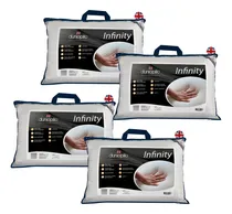 Comprar Kit 4 Travesseiros De Látex Infinity 50x70cm - Altura 18cm