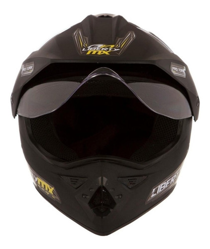 Capacete Para Moto Trial Pro Tork Liberty Mx Pro Vision P Cor Preto-fosco Desenho Solid Tamanho do capacete 58