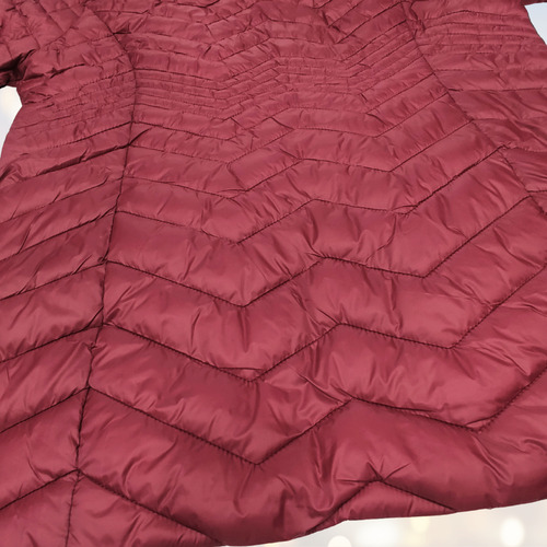 Campera Talla Grande Inflable Larga Piel Capucha Desmontable