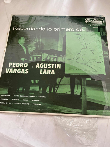 Recordando Lo Primero De Pedro Vargas Y Agustín Lara Lp