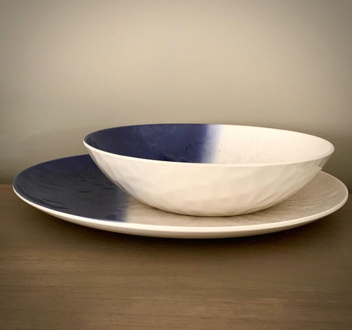 Bowl Melamina Blue X 4 Unidades
