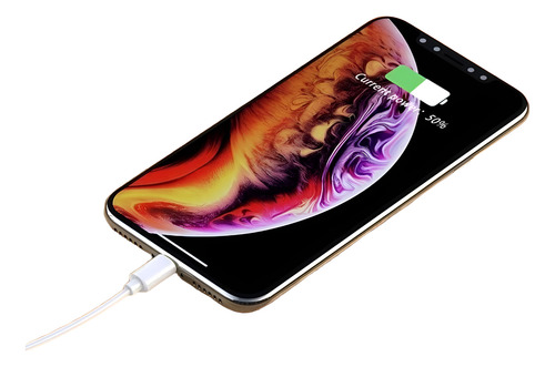 Cable Carga Rápida Usb Para Iphone Lightning 1 Metro Blanco