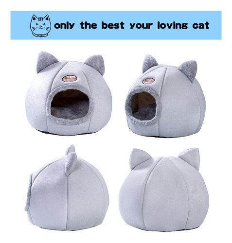 Cama Cálida For Gatos: Suave Y Acogedora Tienda De Campaña