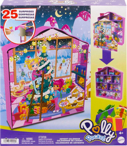 Calendario De Adviento Polly Pocket Casa De Jengibre Con 25